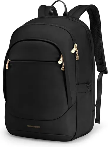 Mochila para laptop LIGHT FLIGHT, mochila para laptop para mujeres, mochila de viaje para laptop, mochila grande para la escuela universitaria, Negro