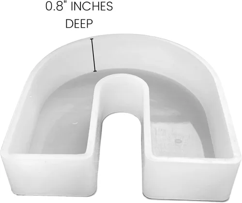 Miniatura 3 de Molde Freshie de silicona arcoíris Tamaño 4 pulgadas de ancho x 4 pulgadas de largo x 0.8 pulgadas de profundidad Molde Freshie en forma de arco