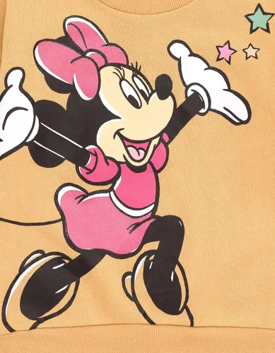 Miniatura 6 de Disney Minnie Mouse - Conjunto de sudadera de forro polar y leggings acampanados, tallas para bebés y niños grandes (18 meses - 10-12)