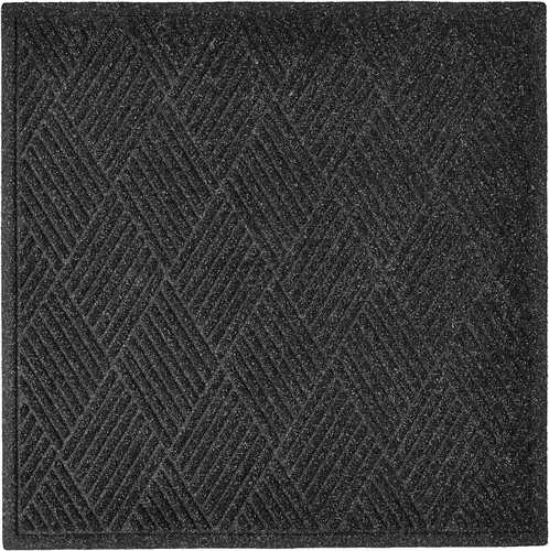Hudson Exchange (35 x 35 pulgadas, carbón) Waterhog Diamond Fashion Tapete cuadrado para piso Carbón vegetal