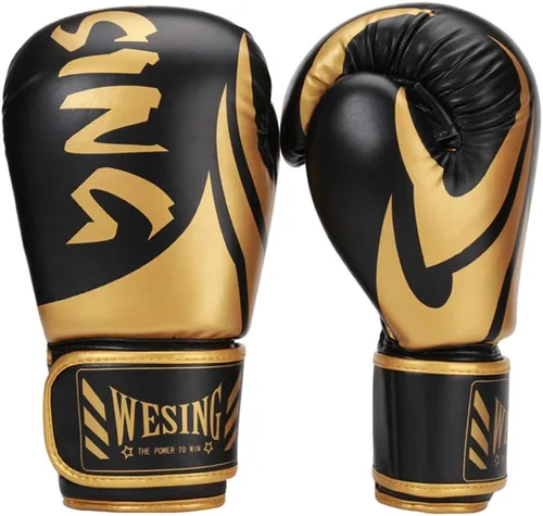 WESING - Guantes de boxeo para hombre, 14 onzas, guantes de entrenamiento de artes marciales mixtas, guantes de boxeo de 16 onzas
