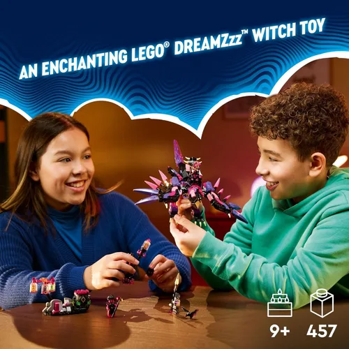 Miniatura 2 de LEGO DREAMZzz Las criaturas del malvado sueño de la bruja, juguete de fantasía para niños, construye un mech, figura de lobo o cuervo, juguete