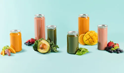 Miniatura 4 de Hammont - 100 unidades de botellas de jugo de plástico con tapas – Tazas sellables para batidos, Boba y café helado – Recipientes de bebidas