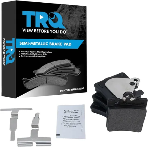 Miniatura 52 de TRQ Pastillas de freno delanteras semi metálicas compatibles con Ford Expedition 2018-2021 F-150 2018-2020 Lincoln Navigator 2018-2022