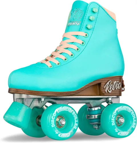 Miniatura 15 de Crazy Skates Retro Roller Skates Adjustable or Fixed Sizes Classic Quad Skates for Men, Women and Girls Rosa (ajustable)