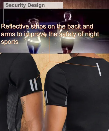 Miniatura 3 de NINGMI Sauna Suit for Men Short Sweat Suits Neoprene Body Shaper Sauna Shirt Workout Waist Trainer Vest Tummy Negro