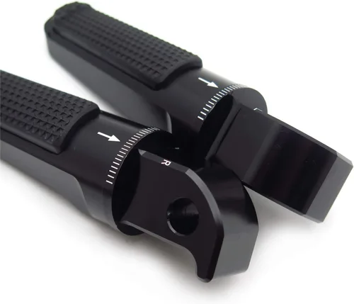Miniatura 2 de Estriberas ajustables CNC Reposapiés Compatible con YZF TMAX XMAX N-MAX FZ1/FZ6 XJR1300/1200 MT03/MT07/MT09/MT10 [P/N: GZSP-SP-011-Y2]
