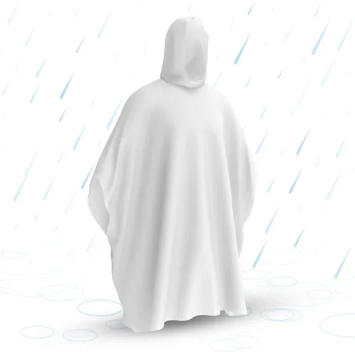 Miniatura 8 de Hagon PRO Ponchos de lluvia desechables para adultos (paquete de 5)