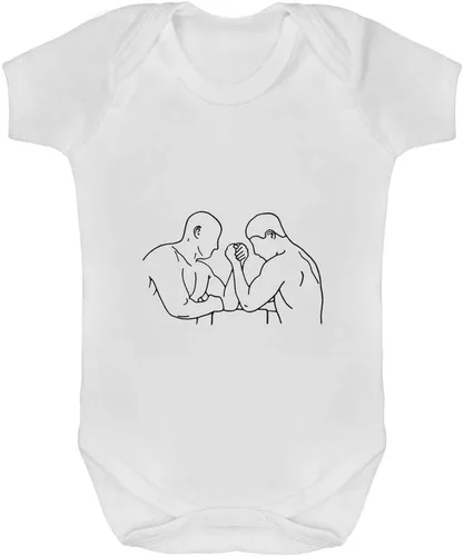 Azeeda 'Arm Wrestling' Baby Grows/Bodysuits (GR019305)