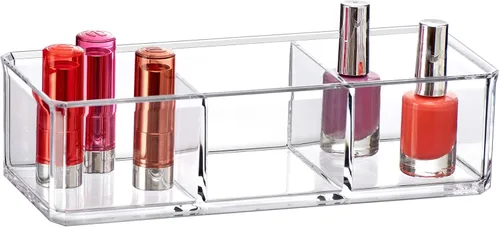 Miniatura 6 de Amazing Abby - Glamour - Organizador de maquillaje acrílico con 1 compartimento, soporte de lápiz labial de plástico transparente, solución perfecta
