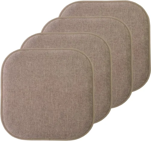 Miniatura 94 de Sweet Home Collection Cojines de espuma viscoelástica para silla, antideslizantes, diseño de panal de abeja, 16 x 16 pulgadas, paquete de 2