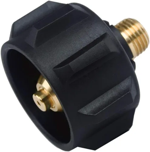 Miniatura 4 de GasSaf QCC1 Adaptador de propano regulador de gas con tuerca Acme e rosca macho de 1/4 pulgadas (3 partes)