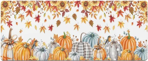 Miniatura 7 de Tapete de baño de otoño para bañera, antideslizante, de secado rápido y absorbente, de tierra de diatomeas, para fregadero de cocina, lavable