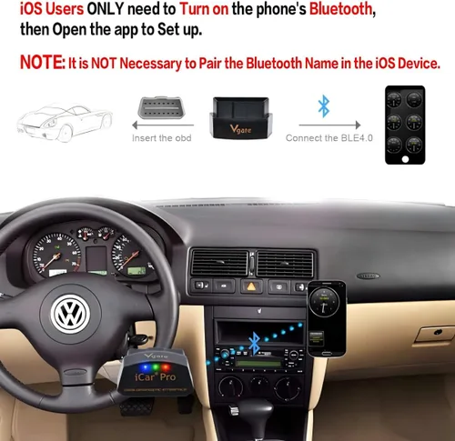 Miniatura 4 de Vgate iCar Pro Bluetooth4.0 OBD2 Herramienta de diagnóstico del coche y divisor OBD2 de 16 pines de 19 pulgadas