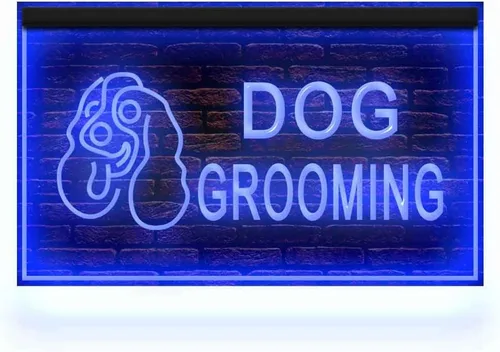 Miniatura 9 de 210008 Señal de neón con luz LED para peluquería, peluquería, peluquería, salón de belleza, 12 x 8 pulgadas, 16 colores por control remoto