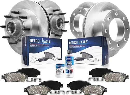 Miniatura 24 de Detroit Axle - Kit de frenos para Ford Crown Victoria Mercury Grand Marquis Marauder 2003-2011, rotores de freno y pastillas de freno de cerámica