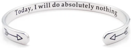 Miniatura 43 de Dczosily Pulseras inspiradoras para mujer, de acero inoxidable, pulseras motivacionales, regalos personalizados para mejores amigas