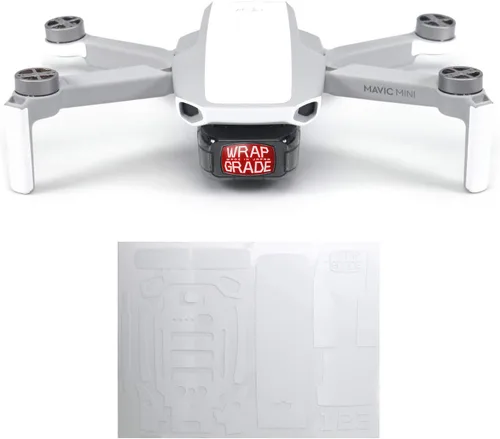 Miniatura 7 de Wrapgrade Skin compatible con DJI Mavic Mini Color decorativo Super Rojo
