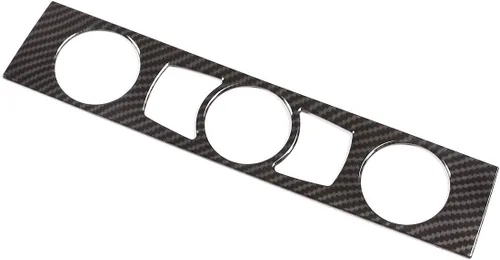 Miniatura 4 de YIWANG Marco de fibra de carbono para consola de control de CD de aire acondicionado de CA para BMW Serie 5 E60 2004-2010 Accesorios de automóvil