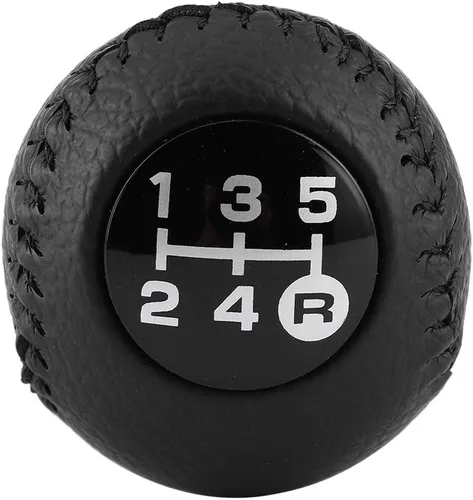 Miniatura 6 de 33504-20120-C0 - Pomo de palanca de cambios de cuero negro con gran sensación de mano, palanca de cambios para Toyota 4Runner/Pickup/Hilux Surf/Land