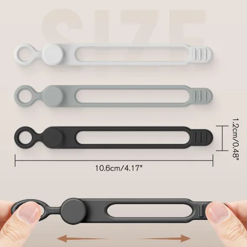 Miniatura 7 de Upgraded Data Cable Organizer - Made of Silicone, A Multi-Purpose Cable Bundling Tool(12pcs)