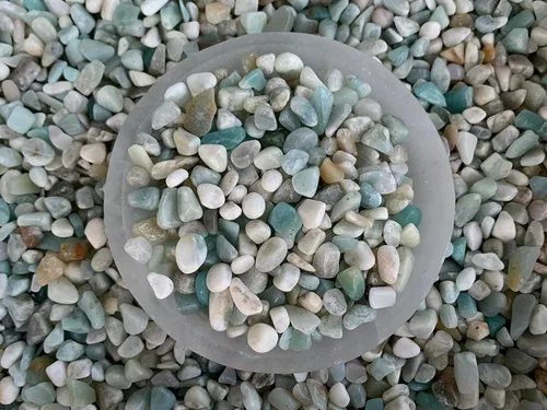 Miniatura 3 de Chips de piedras preciosas semi pulidas naturales al por mayor, mini cristales triturados, formas irregulares, chips de cristal sin perforar, Piedra