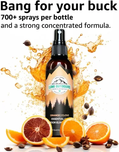 Miniatura 2 de Lumi Outdoors Ambientador natural - Clavo de naranja - Aceite esencial que elimina olores en aerosol