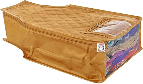 Miniatura 2 de atorakushon Juego de 4 piezas de tela de satén para blusas, bolsa de almacenamiento de ropa con ventana transparente para armario, organizadores