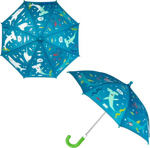 Miniatura 13 de Stephen Joseph Kids' Color Changing Wet Dry Umbrella, Water reacting, Pinch Free Umbrellas for Rain Children's Umbrella, BUTTERFLY, 23"X29