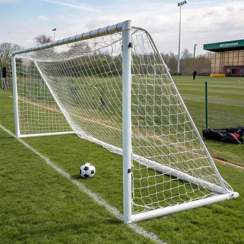 Miniatura 8 de Portería de fútbol, red de fútbol de 6 x 4 pies para patio trasero, equipo de entrenamiento portátil, portería de fútbol blanco resistente al aire