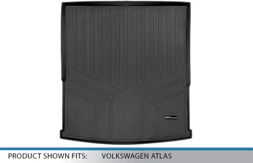 Miniatura 3 de Maxliner - Alfombrilla de carga para todo tipo de clima y forro de maletero detrás de la segunda fila para Volkswagen Atlas 2018-2025 2-Negro