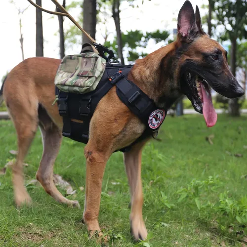 Miniatura 4 de ICEFANG GN3 - Arnés táctico para perros con 6 hebillas, chaleco Molle para perro con asa, cobertura de 3/4 del cuerpo, panel de gancho y bucle