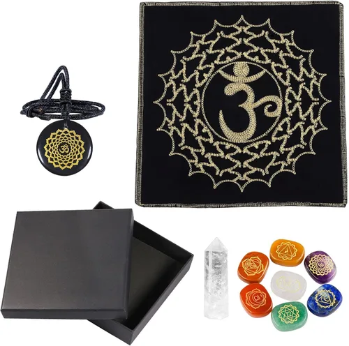 Miniatura 13 de Rockcloud Kit de meditación de tótem de piedra curativa para principiantes, adivinación, suministros de altar wicca, decoración del hogar, amatista