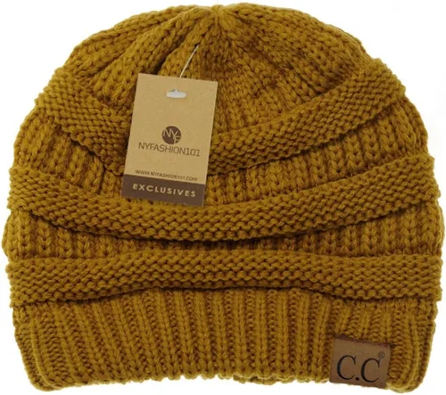 Miniatura 641 de C.C Trendy Warm Chunky Soft Stretch Cable Knit Beanie