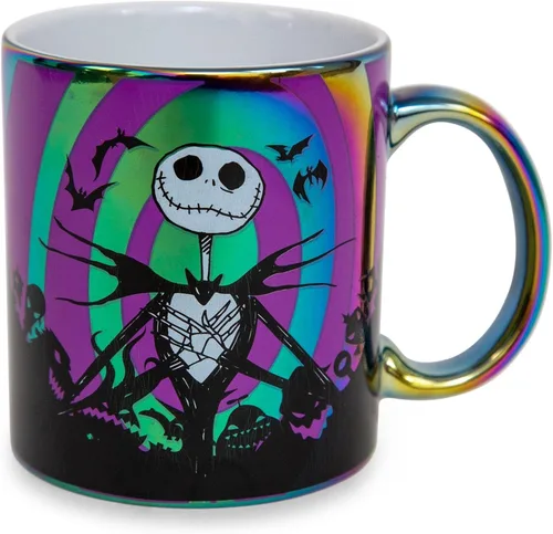 Miniatura 2 de Disney The Nightmare Before Christmas Hypno Jack Skellington - Taza de café grande de 20 onzas para expreso, té