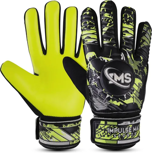 Miniatura 7 de Guantes de portero prémium para jóvenes, palma de látex de calidad y mano trasera, agarre superior, absorción de impactos, comodidad y durabilidad