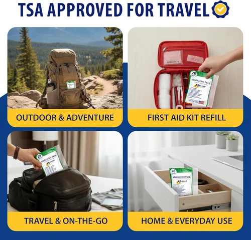 Miniatura 6 de Kit de primeros auxilios Suministros de recambio Paquete de medicamentos para rellenar kits pequeños o viajar