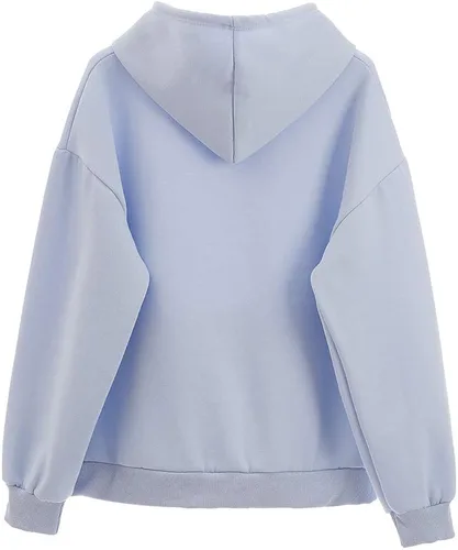 Miniatura 4 de Sudadera con capucha de algodón con estampado de gato lindo kawaii para mujer