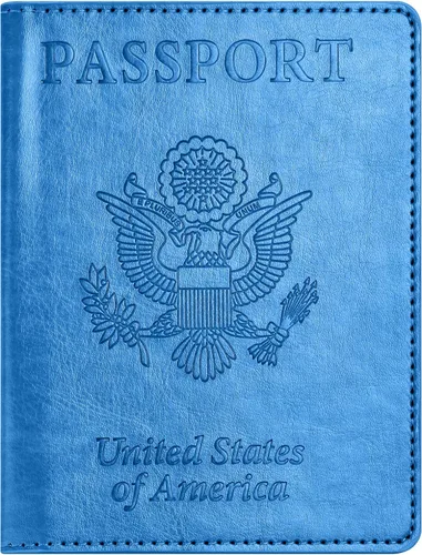 Miniatura 24 de Combo de tarjetero para pasaporte y vacuna, soporte para pasaporte con ranura para tarjeta de vacuna, cartera para pasaporte, funda para pasaporte
