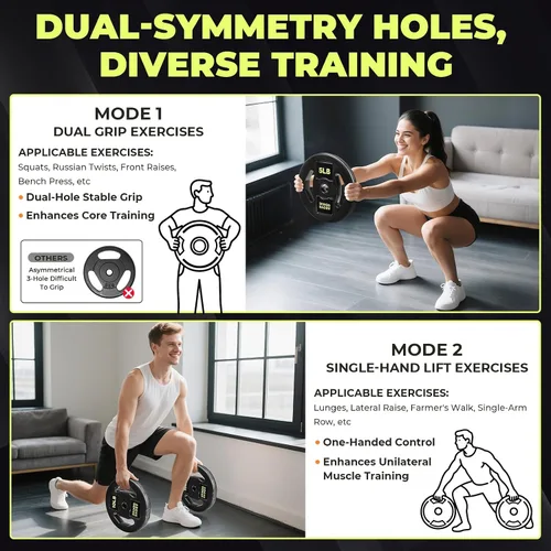 Miniatura 3 de AboveGenius Juego de pesas de barra, juego de barras de pesas libres ajustables de 45 libras para entrenamiento de fuerza en el gimnasio en casa
