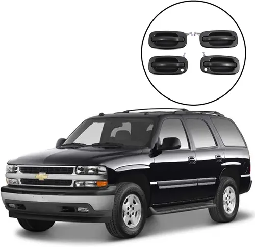Miniatura 7 de Manija de puerta exterior, compatible con Chevy Silverado Suburban Tahoe Avalanche 1999-2007, GMC Sierra Yukon, Cadillac Escalade, exterior