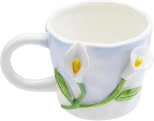 Miniatura 26 de Taza de cerámica de Narval con animal 3D oculto en el interior, taza de 12 oz con figura de dibujos animados hecha a mano, linda taza sorpresa