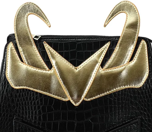 Miniatura 4 de Marvel Comic Book Loki Cosplay Mini Mochila Negra, Negro -, Personalizado