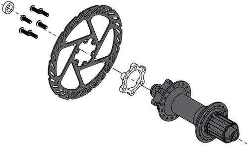Miniatura 2 de Conversión de cubo delantero de Boost para bicicleta (15 mm x 100 mm a 110 mm)