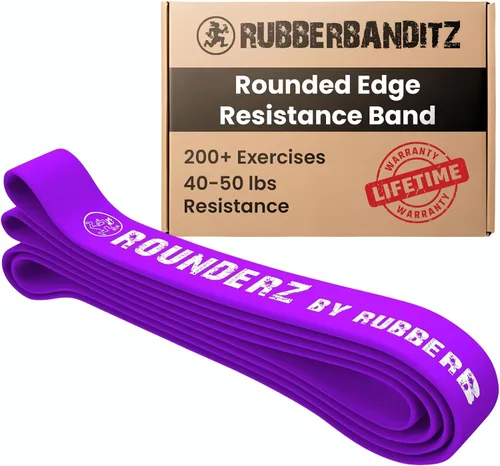 Miniatura 11 de Rubberbanditz Banda de resistencia de borde redondeado Bandas de ejercicio compactas y ligeras Adecuado para todos los usuarios de niveles