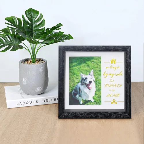 Miniatura 6 de KCRasan Marco de Fotos Conmemorativo para Mascotas - Marco Conmemorativo de Sentimiento para Perros por Pérdida de Perro Regalos - Marco de Collar