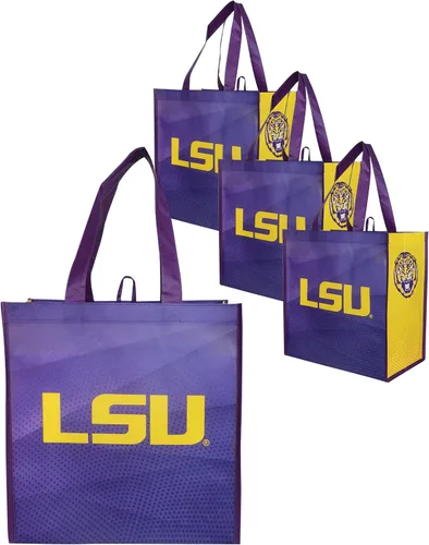 Miniatura 9 de FOCO Bolsas de compras reutilizables con logotipo del equipo de la NCAA
