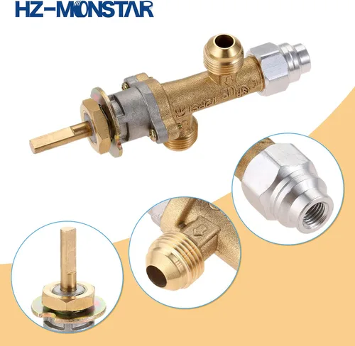 Miniatura 6 de Kit de válvula de control de seguridad de falla de llama de gas propano GLP de baja presión con conjunto de encendedor, kit de encendido de botón