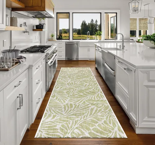 Miniatura 19 de Keen Home Design Alfombra de pasillo para exteriores, 26 x 119 pulgadas, lavable para interiores y exteriores, para patio, cocina, balcón, playa