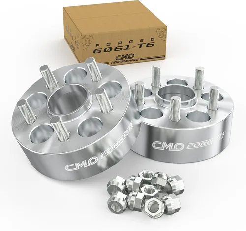 Miniatura 19 de Customadeonly Espaciadores de rueda centrados negros forjados 5x100 de 0.984 in (1 pulgada) (2 piezas) - Compatible con Subaru BRZ, Impreza